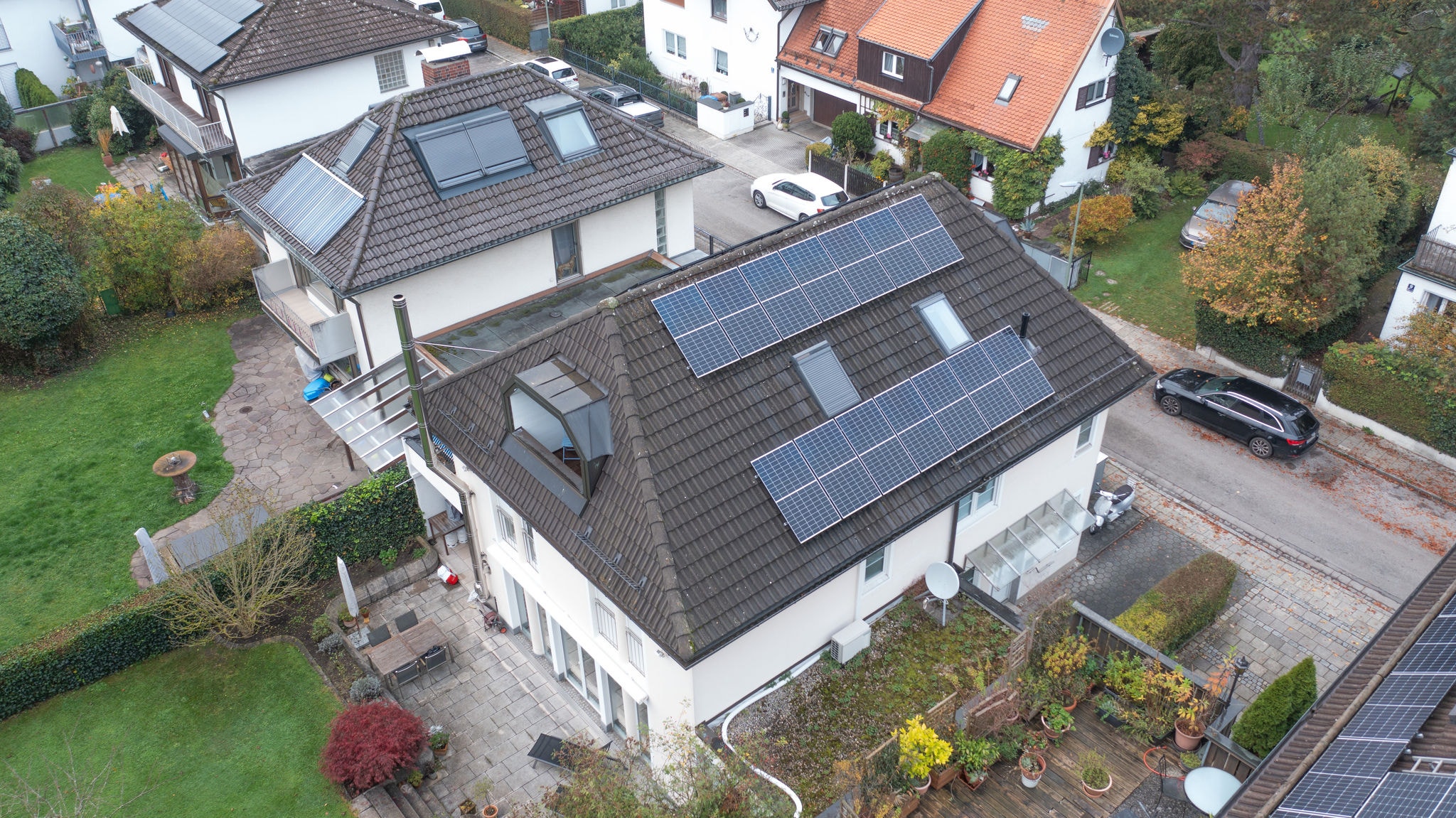 PV Anlage auf dem Dach eines DAIKIN Kunden