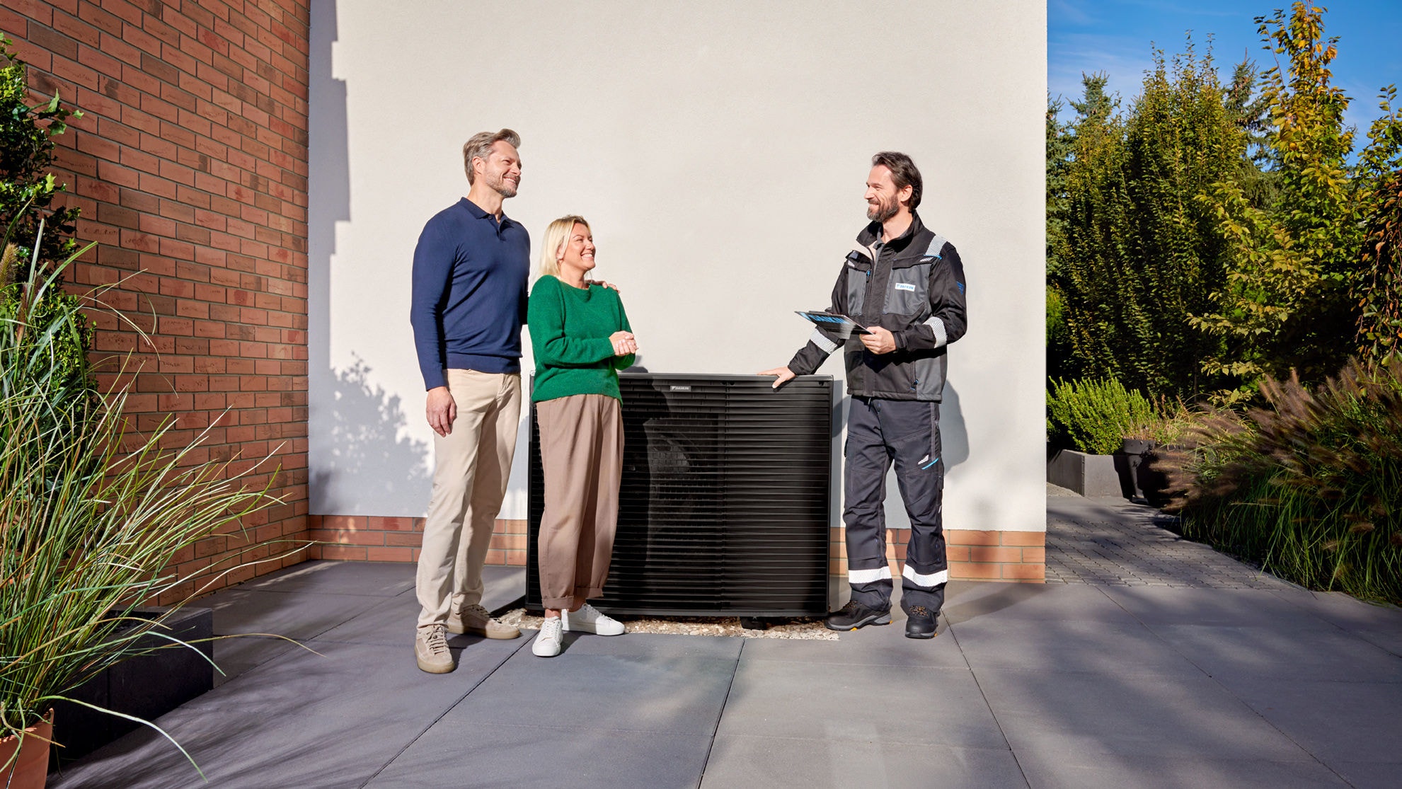 Außengerät einer installierten DAIKIN Altherma