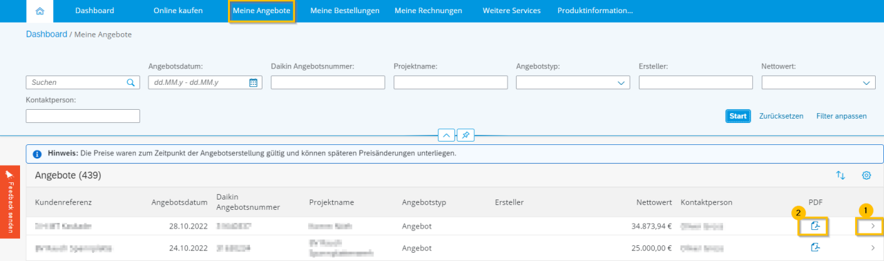 Angebot PDF weitere Details