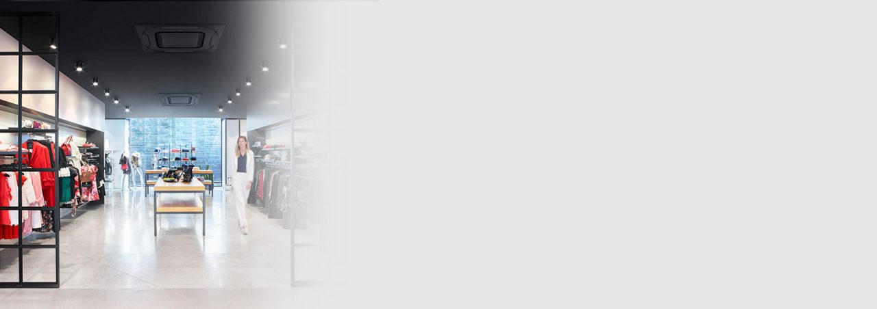 Roundflow Kassettengerät&nbsp;– Installation im Einzelhandel